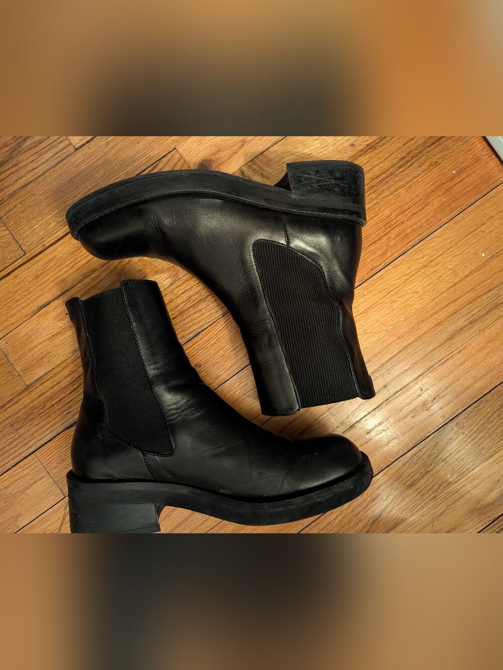 Black Leather Miista Ankle Boots Size 39